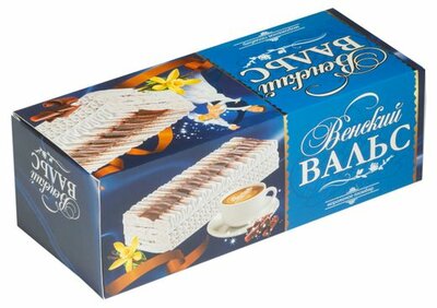Торт-мороженое Колибри Пломбир Венский Вальс рулет молочный 400 г