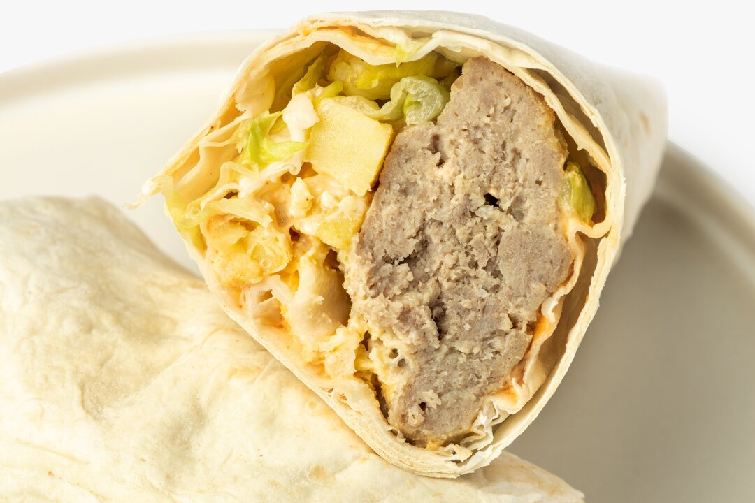 

Сэндвич ролл ВкусВилл Сытный завтрак с говяжьей котлетой и скрэмблом 210 г