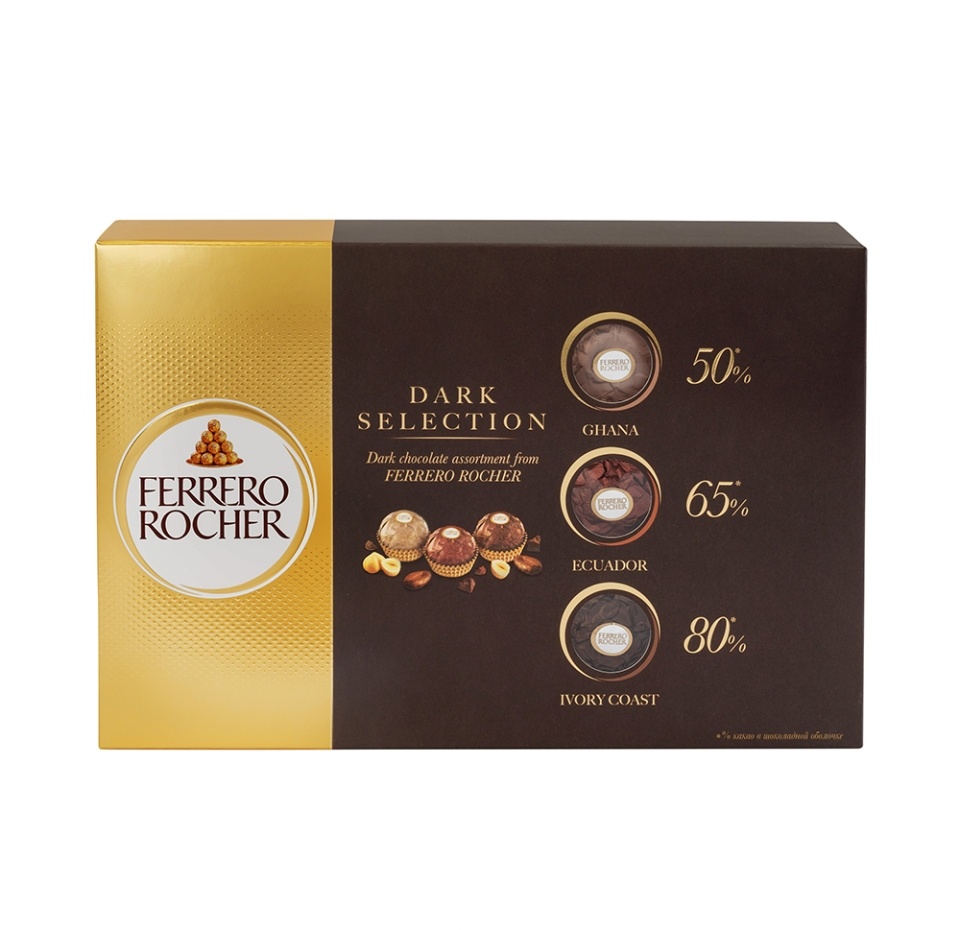 

Шоколадные конфеты Ferrero Rocher Dark Selection 187.5 г
