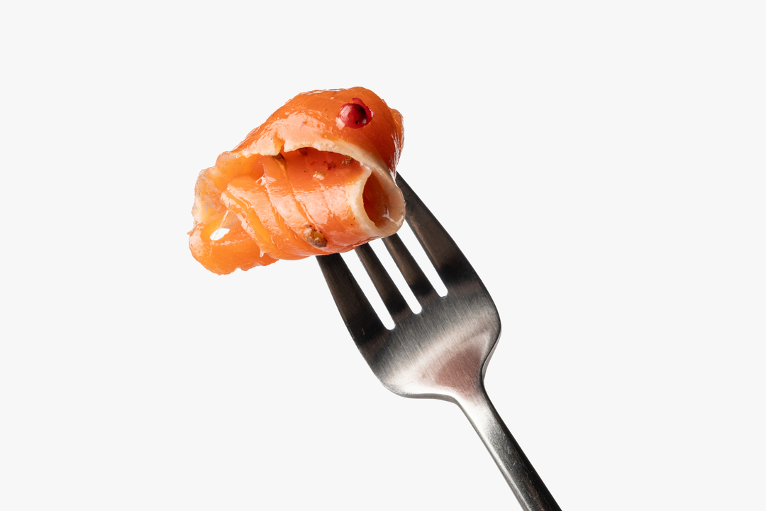 

Форель радужная ВкусВилл филе-ломтики в масле с розовым перцем 180 г