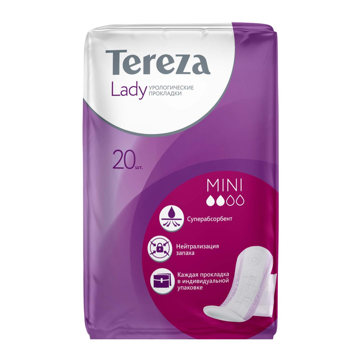 

Прокладки урологические TerezaLady мини 20 шт.