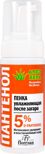 

Пенка после загара Floresan пантенол увлажняющая алоэ вера 150 мл