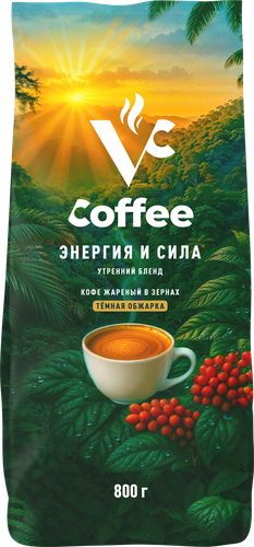 

Кофе зерновой VC Утренний купаж жареный 800 г