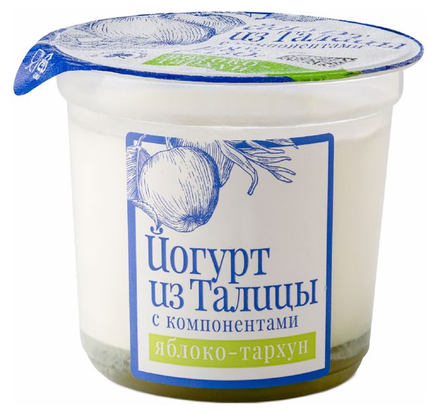 

Йогурт Из Талицы Деревенский яблоко-тархун 8% 130 г