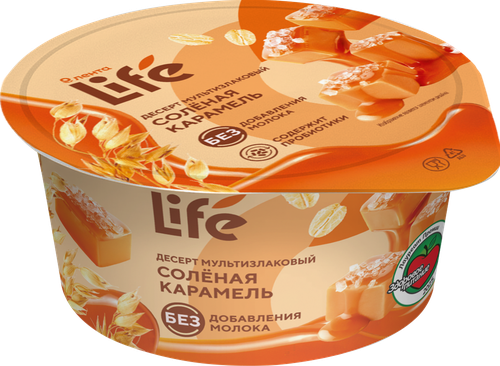 

Десерт Лента Life мультизлаковый соленая карамель без змж 130 г
