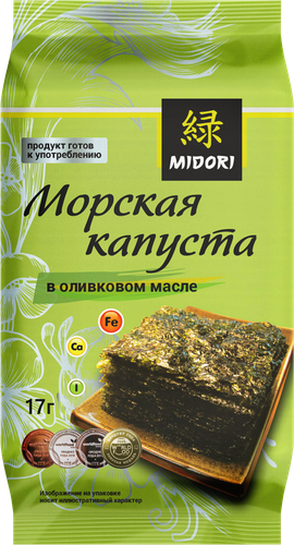 

Морская капуста Midori в оливковом масле 17 г