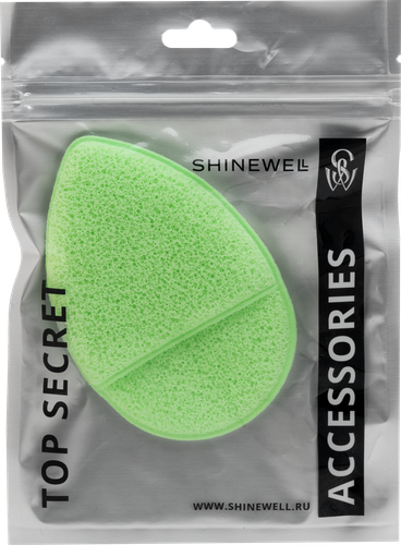 

Спонж-губка для умывания Shinewell Капля с кармашком 6 х 9 см