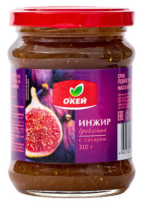 Инжир дробленый О’КЕЙ с сахаром 310г