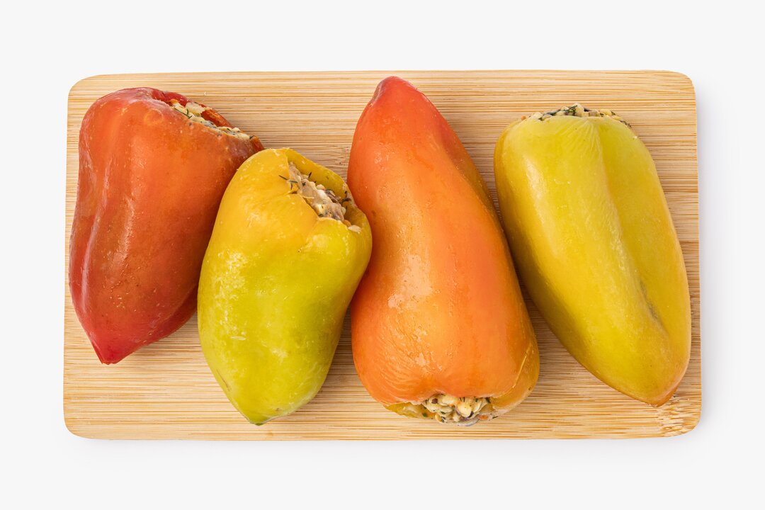 

Перцы фаршированные ВкусВилл с булгуром и грибами постные 600 г