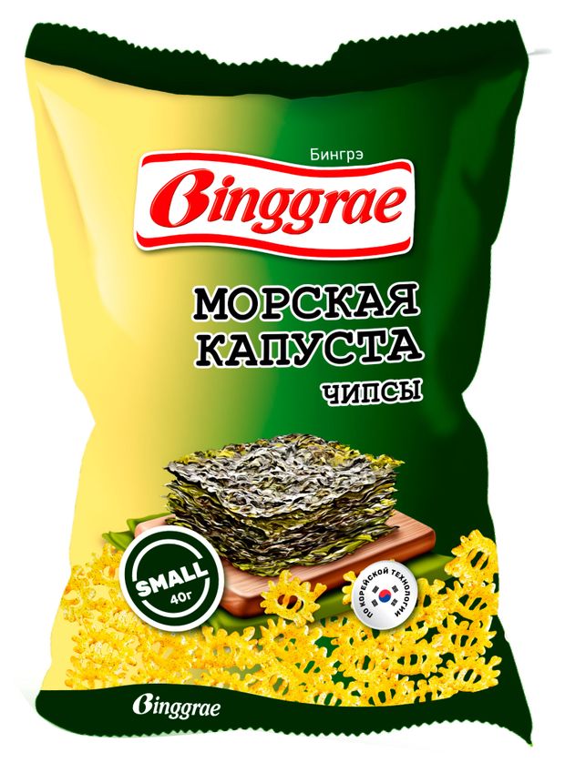

Чипсы Binggrae Морская капуста 40 г