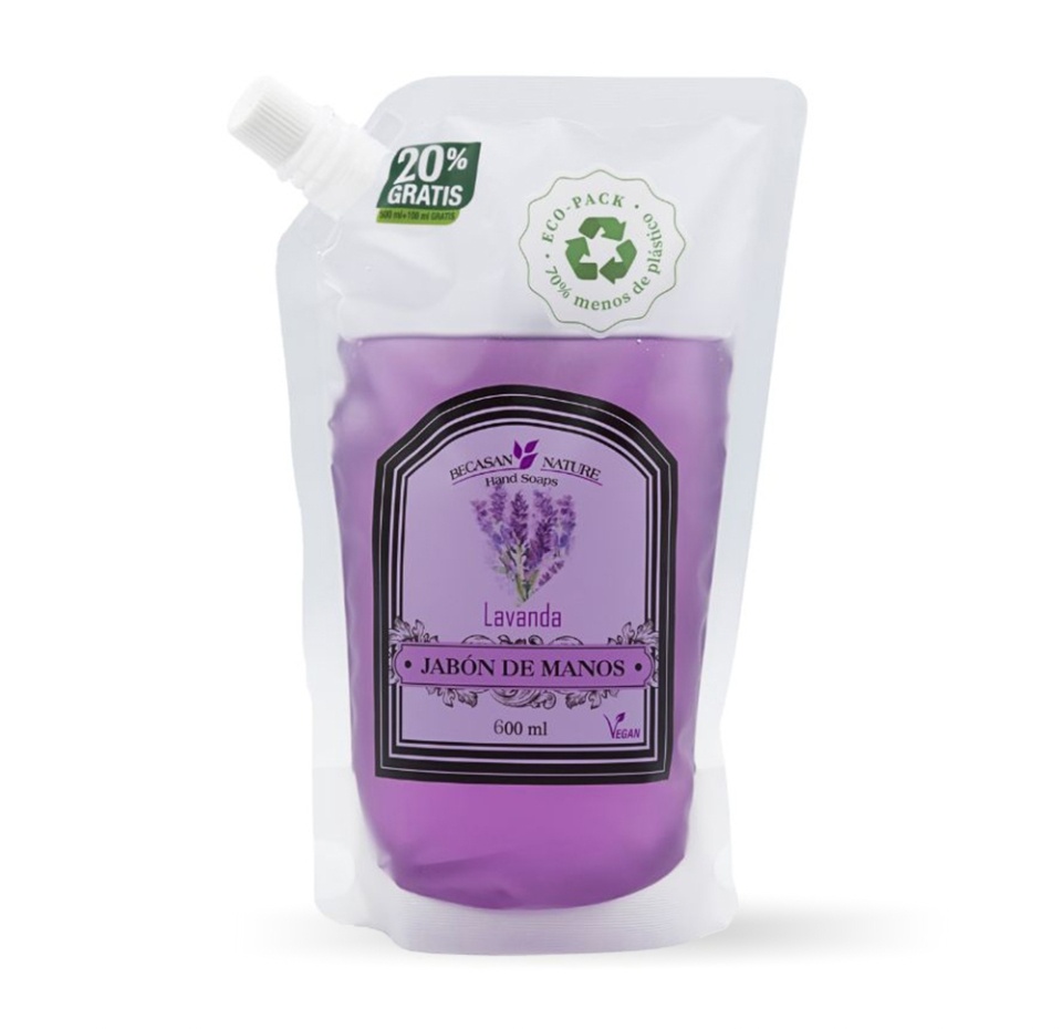 

Мыло жидкое Becasan Nature Eco Pack Лаванда 500 мл