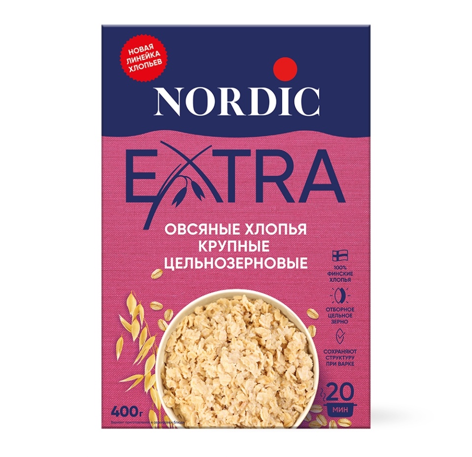 

Хлопья овсяные Nordic Ленивая овсянка 400 г