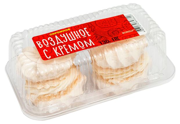 

Пирожное воздушное Росвкус Владимирский продукт с кремом 130 г