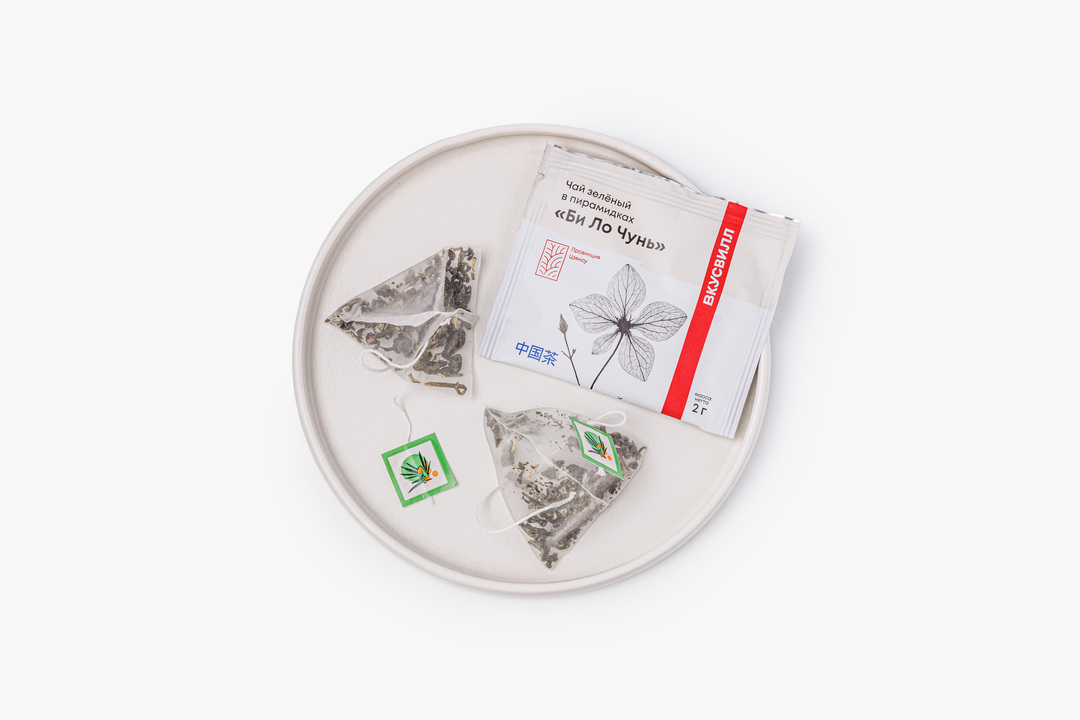 

Чай зеленый ВкусВилл Би Ло Чунь 18 пирамидок х 2 г