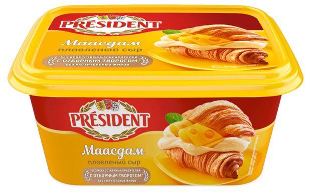 

Сыр плавленый President Маасдам 45% 400 г
