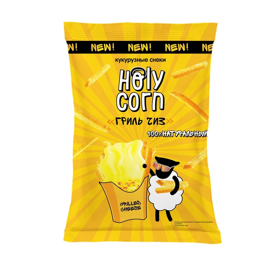 

Кукурузные снеки Holy Corn Гриль чиз 30 г