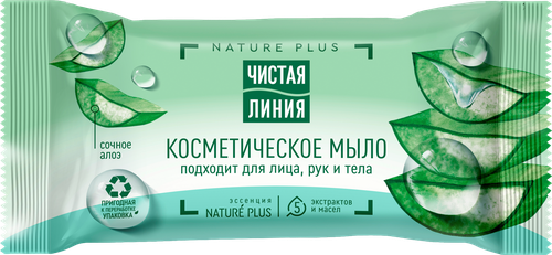 

Мыло косметическое Чистая Линия Сочное алоэ 75 г