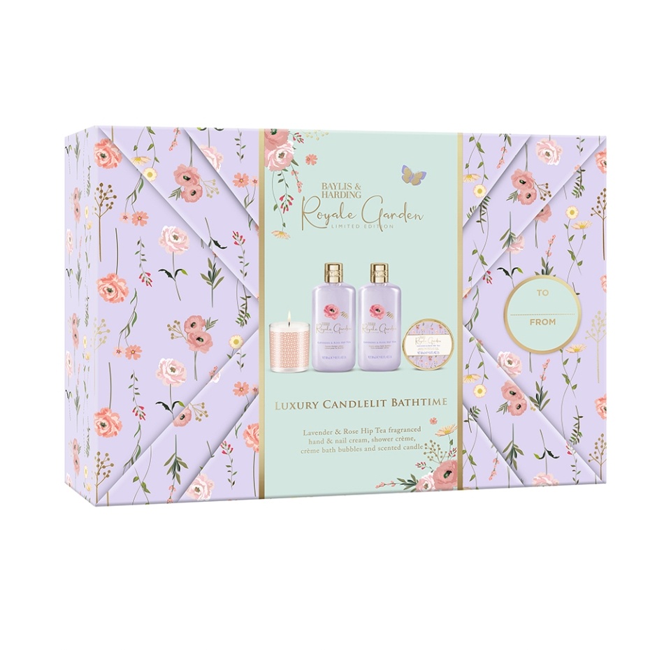 

Подарочный набор Baylis&Harding Royale Garden Luxury Candlelit Bathtime Lavender & Rose Hip Tea 710 г