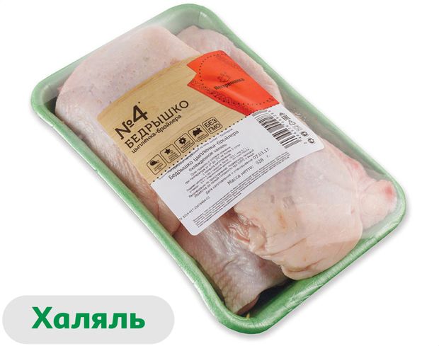 

Бедро цыпленка-бройлера Пестречинка Халяль охлажденное вес