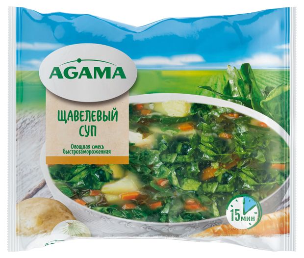 

Смесь Hortex Суп щавелёвый быстрозамороженная 400 г