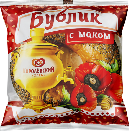

Булочка Королёвский хлеб Бублик с маком 80 г