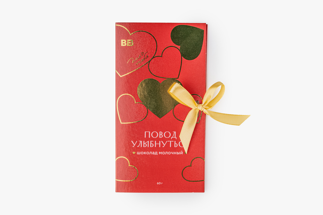 

Шоколад молочный ВкусВилл Повод улыбнуться 60 г