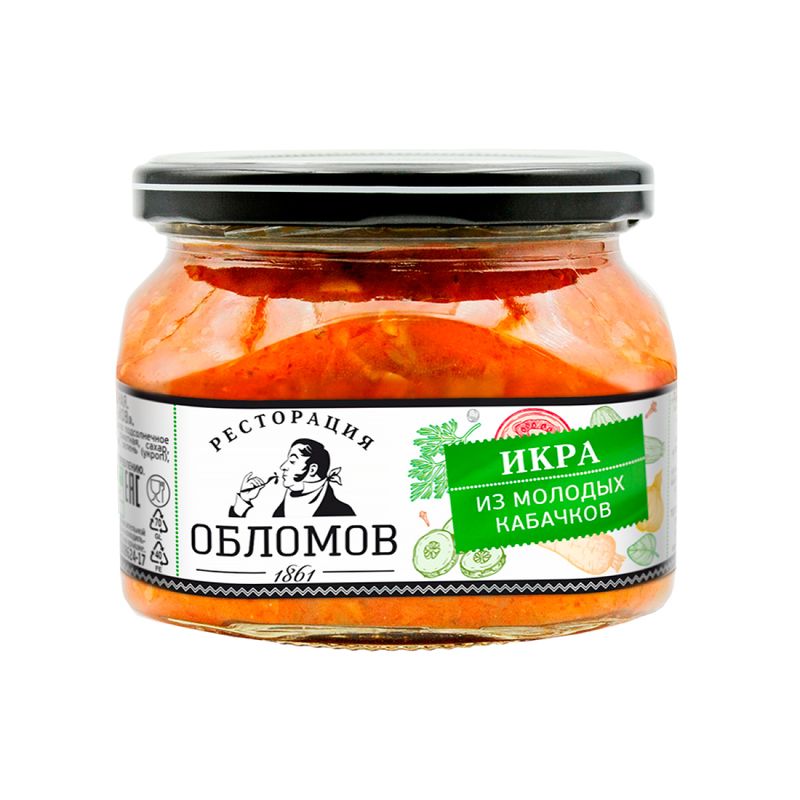 

Икра овощная Ресторация Обломов из молодых кабачков 320 г