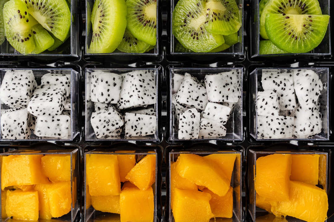 

Фруктовый сет Фруткорт манго питахайя киви 12 контейнеров x 35 г