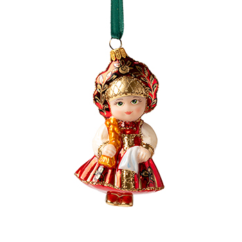 

Игрушка для ёлки «Царевна в красном сарафане», «Коллекция Праздник», «Азбука вкуса», стекло, Венгрия