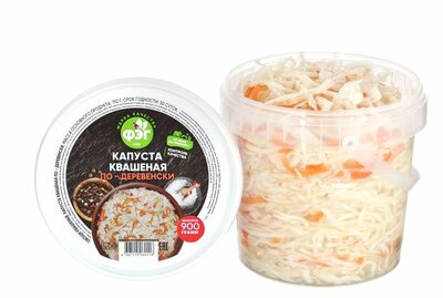 Капуста квашеная ФЭГ по-деревенски 900 г