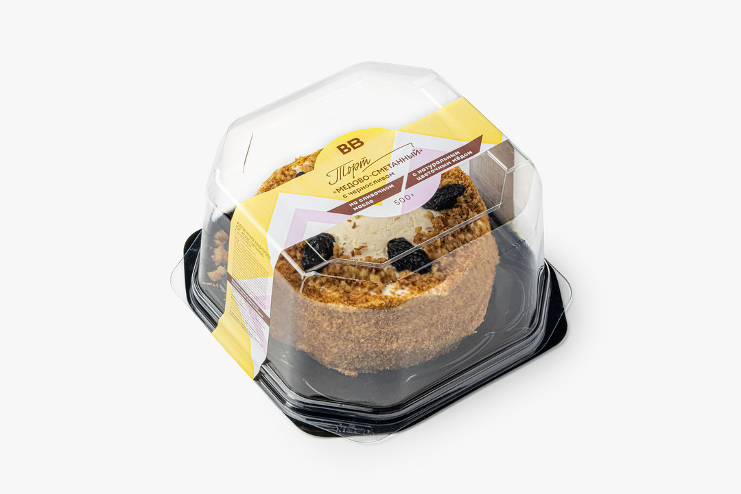 

Торт ВкусВилл Медово-сметанный с черносливом 500 г