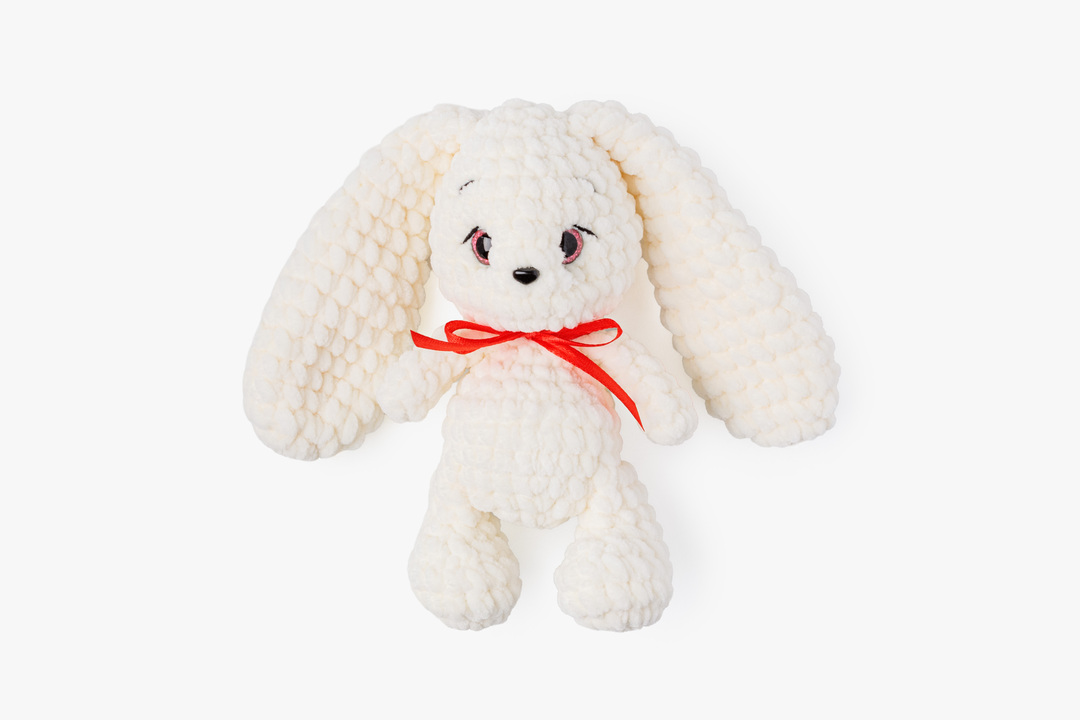 

Вязаная игрушка ВкусВилл Зайка Малютка 18 см