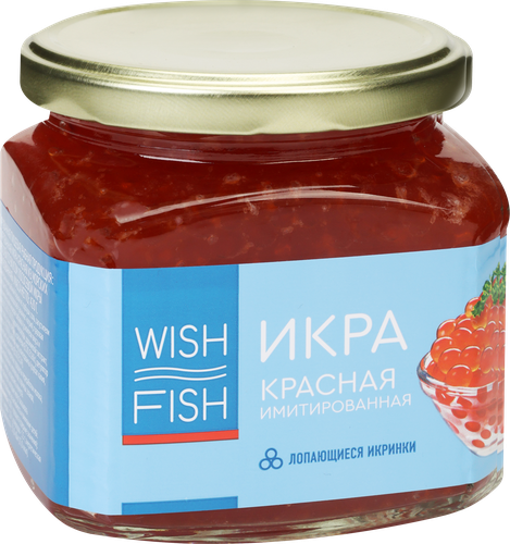 

Икра лососёвая Wish Fish лопающаяся имитированная 420 г