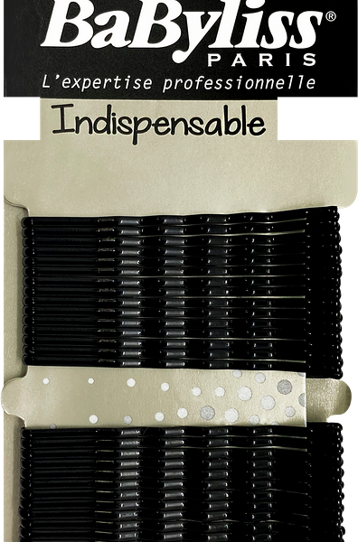 Заколки-невидимки для волос BABYLISS PARIS черные, 60шт