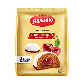 Пряники Яшкино Вишневая начинка мини 350г Россия