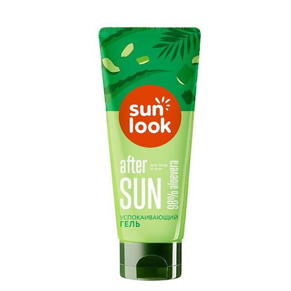 Гель для лица и тела Sun Look успокаивающий с алоэ после загара 150 г