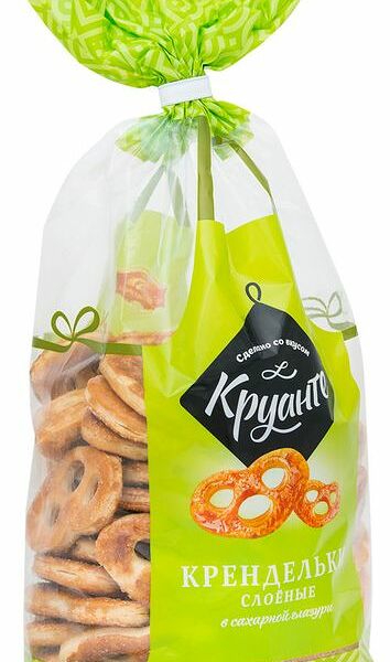 Крендельки Черёмушки Круанте слоёные в сахарной глазури, 350г