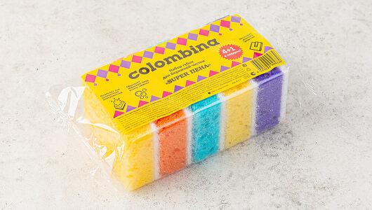 Губки для мытья посуды Colombina 5 шт._РП