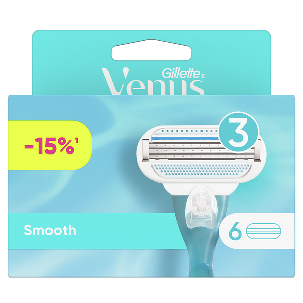 Кассеты сменные для бритья GILLETTE Venus Smooth, 6шт