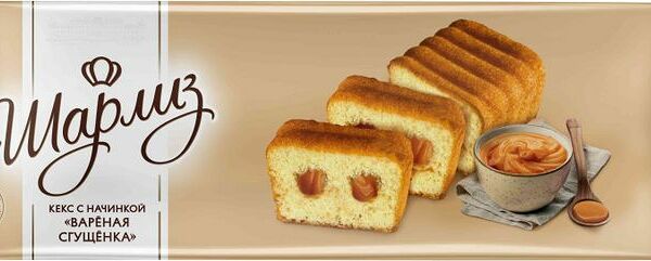 Кекс Шарлиз с начинкой Варёная сгущёнка, 225г