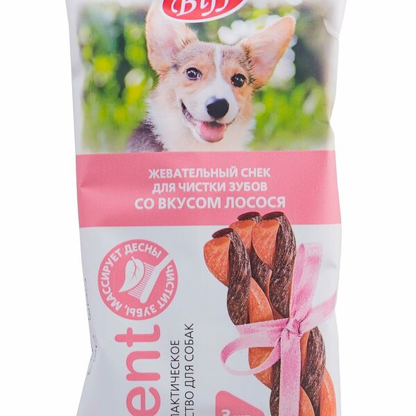 Лакомство для собак Dent снеки со вкусом лосося ТМ Biff
