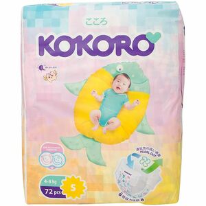 Подгузники Mini р.S 4-8кг Kokoro, 72шт