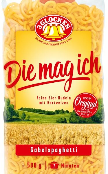 Макароны 3 Glocken Die mag ich Gabelspagetti Рожки 500г