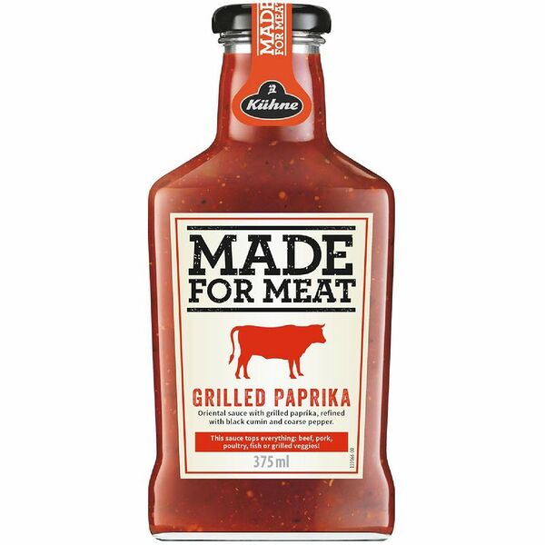 KUHNE Made for Meat Соус томатный С паприкой-гриль Grilled Paprika ст/бут