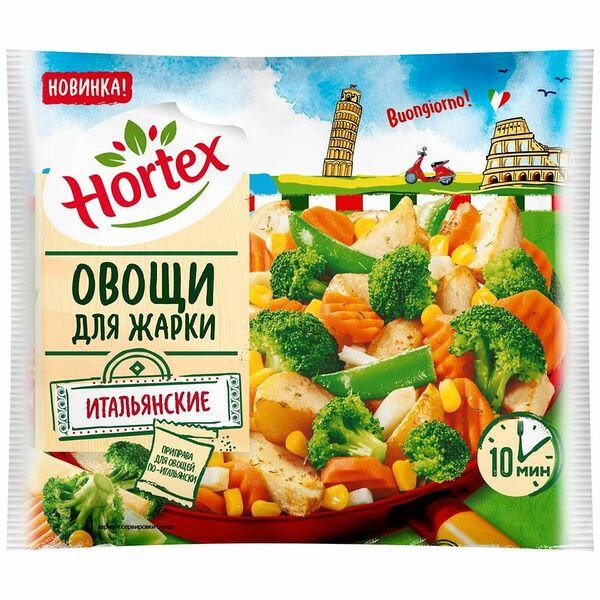 Смесь овощная Hortex Овощи для жарки Итальянские 400г