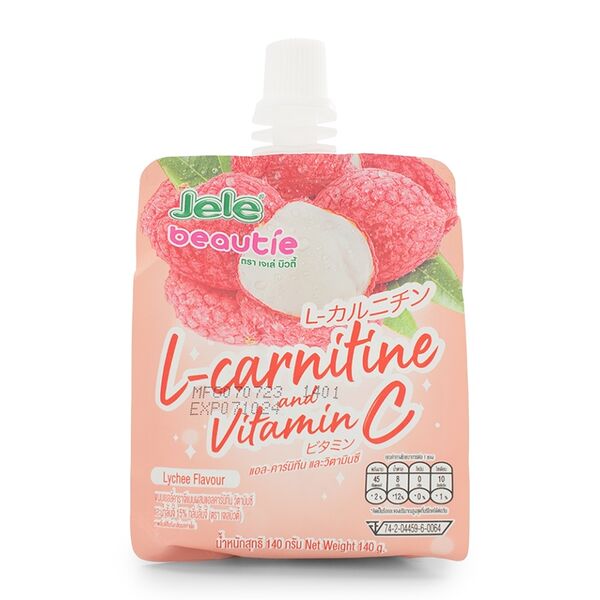 Желе питьевое JELE BEAUTIE с соком личи, L- карнитином и витамином С 140г, Таиланд