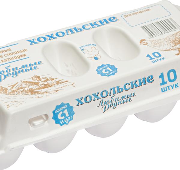 Яйца куриные Ряба пищевые С1, 10 шт.