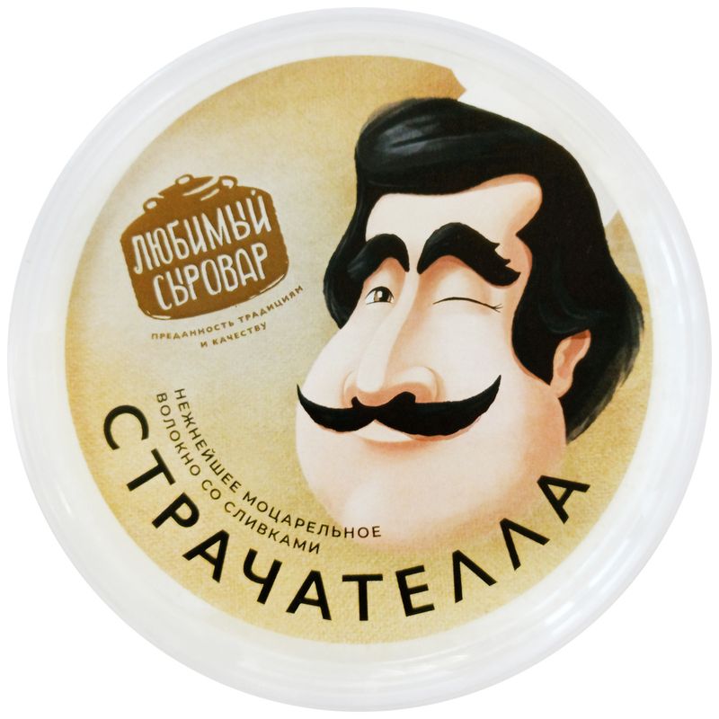 

Сыр Любимый Сыровар Страчателла со сливками 50%, 250г