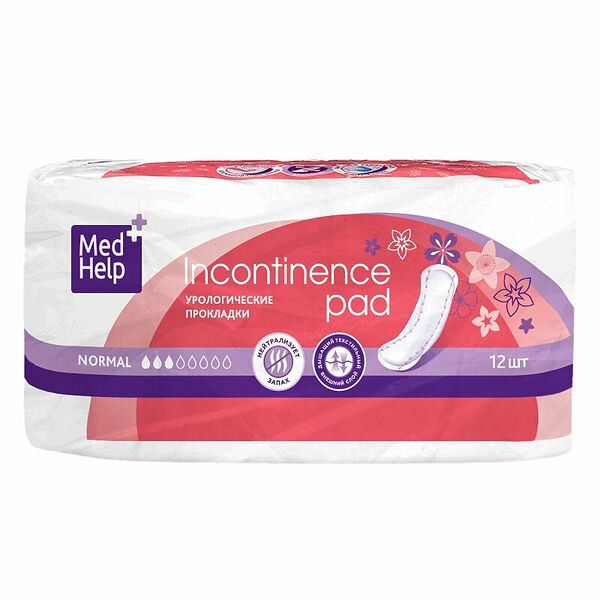 Прокладки урологические Medhelp normal 12 шт