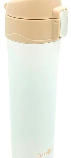 Термобутылка Termico с кнопкой белая 450мл